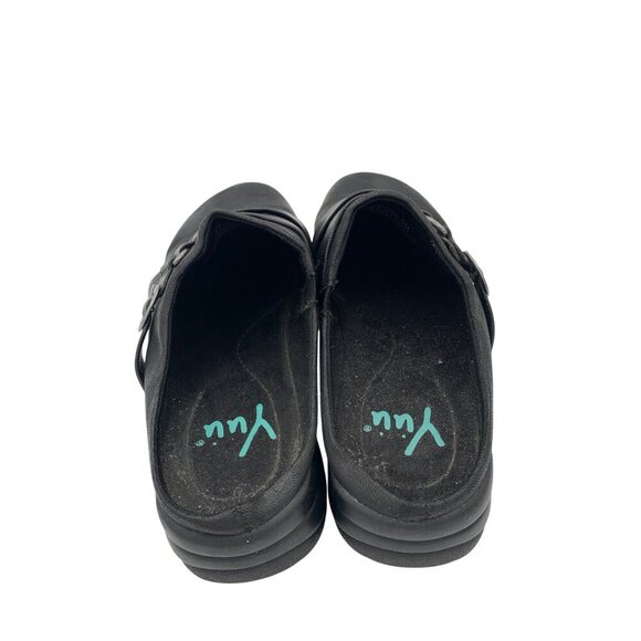 Yuu Womens Black Slip-On Comfort Clogs Size 8 - Picture 4 of 8